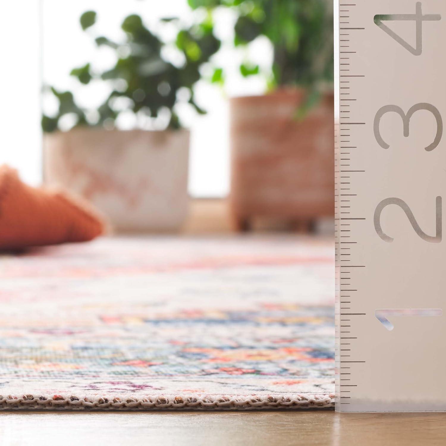 image:imageSafavieh Washable Rug Arizona Collection 8 x 10 Rust amp Beige Slip Resistant amp Easy to Clean Ideal for Living Room Bedroom Home Office Dining Space ARZ209PRustBeige
