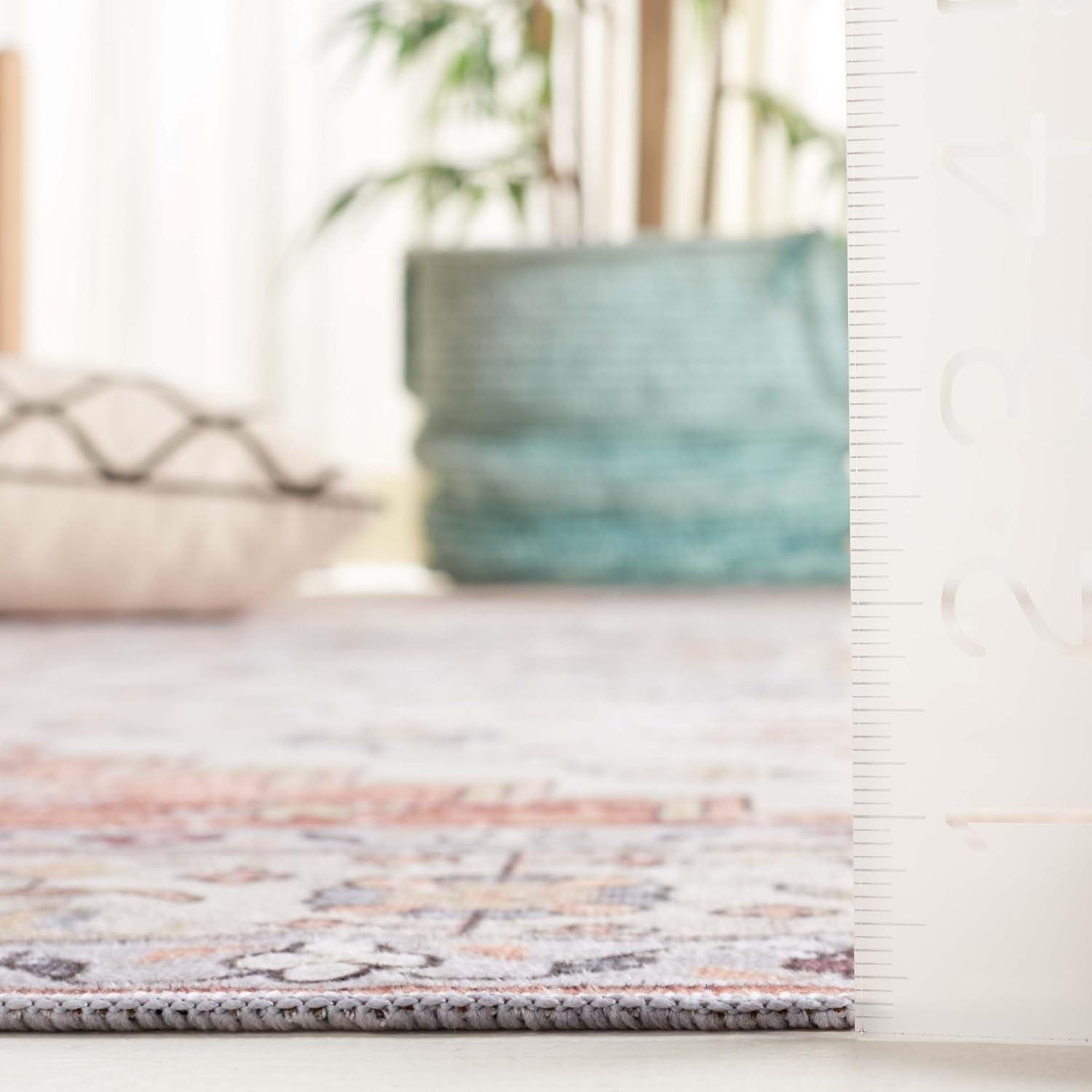 image:imageSafavieh Washable Rug Arizona Collection 8 x 10 Rust amp Beige Slip Resistant amp Easy to Clean Ideal for Living Room Bedroom Home Office Dining Space ARZ209PSageLight Rust