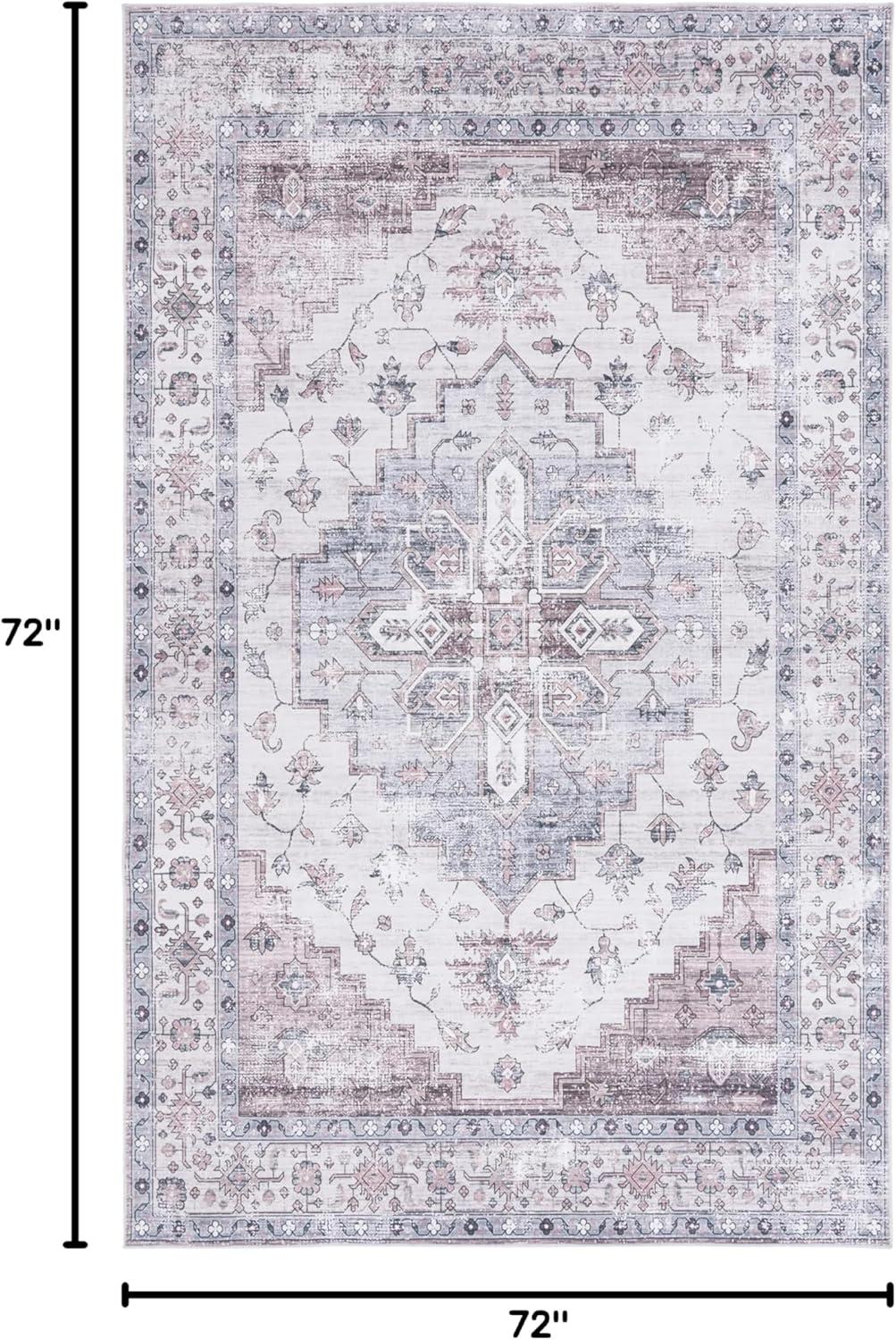 image:imageSafavieh Washable Rug Arizona Collection 8 x 10 Rust amp Beige Slip Resistant amp Easy to Clean Ideal for Living Room Bedroom Home Office Dining Space ARZ209PGreyIvory
