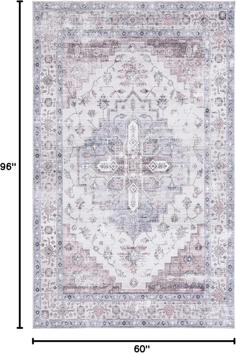 image:imageSafavieh Washable Rug Arizona Collection 8 x 10 Rust amp Beige Slip Resistant amp Easy to Clean Ideal for Living Room Bedroom Home Office Dining Space ARZ209PGreyIvory