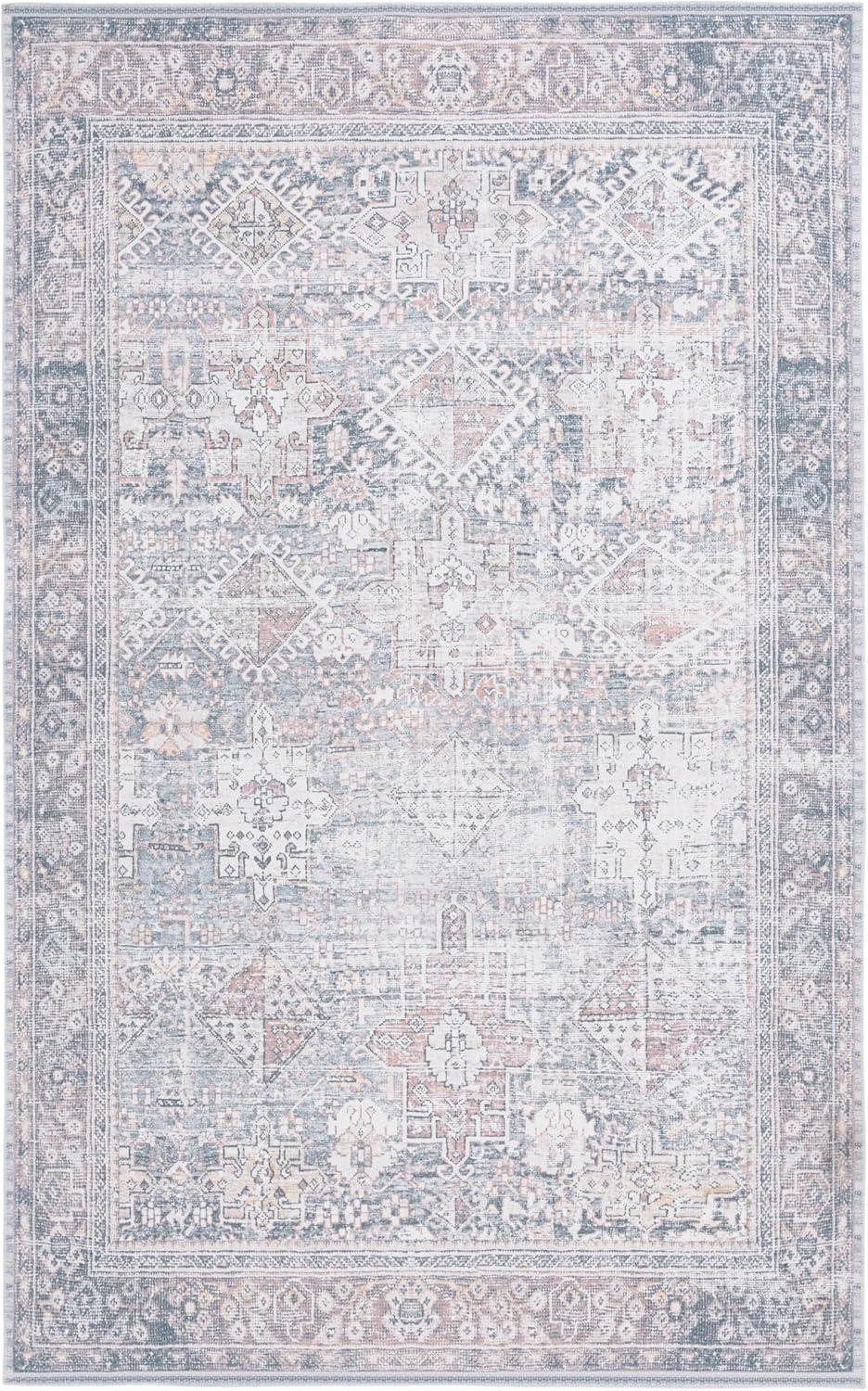 image:imageSafavieh Washable Rug Arizona Collection 8 x 10 Rust amp Sage Slip Resistant amp Easy to Clean Ideal for Living Room Bedroom Home Office Dining Space ARZ199PRustSage