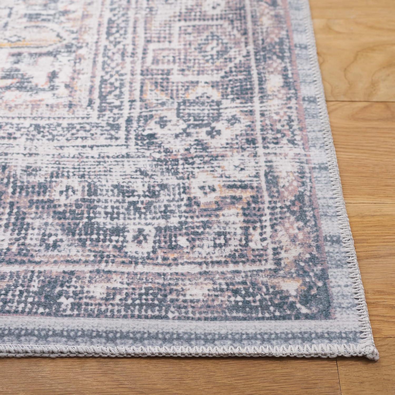 image:imageSafavieh Washable Rug Arizona Collection 8 x 10 Rust amp Sage Slip Resistant amp Easy to Clean Ideal for Living Room Bedroom Home Office Dining Space ARZ199PDark SageIvory