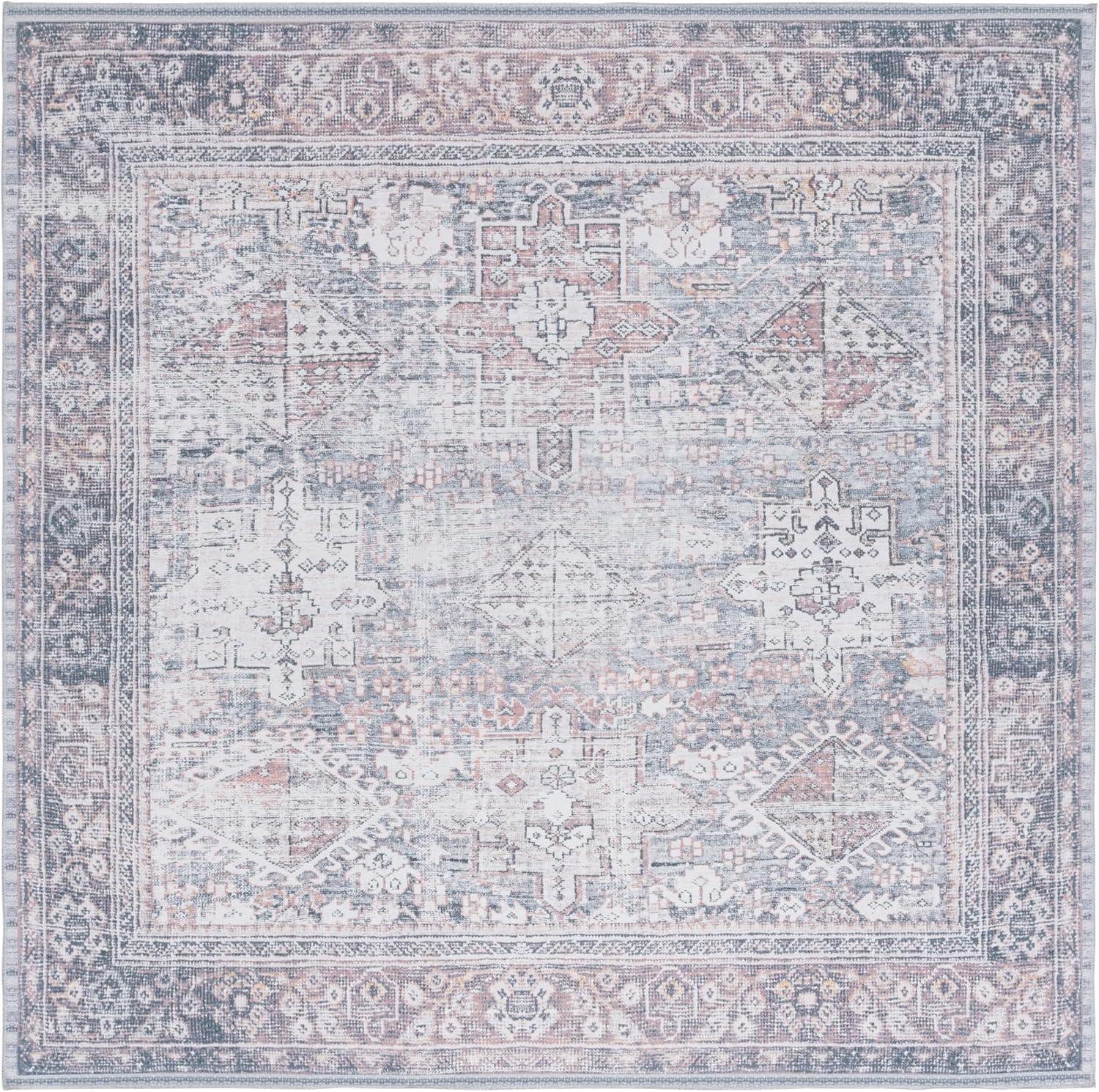 image:imageSafavieh Washable Rug Arizona Collection 8 x 10 Rust amp Sage Slip Resistant amp Easy to Clean Ideal for Living Room Bedroom Home Office Dining Space ARZ199PDark SageIvory