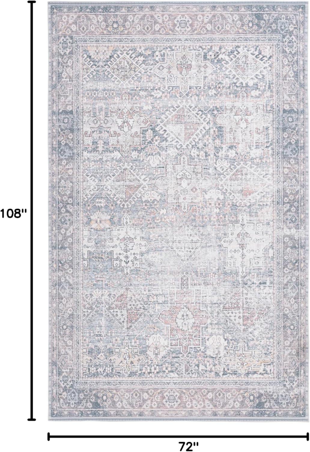 image:imageSafavieh Washable Rug Arizona Collection 8 x 10 Rust amp Sage Slip Resistant amp Easy to Clean Ideal for Living Room Bedroom Home Office Dining Space ARZ199PRustSage