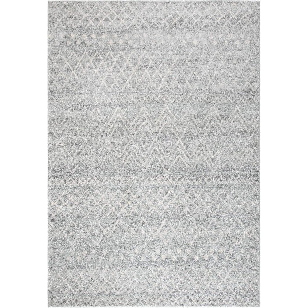 image:imageSAFAVIEH Area Rug 8x10  Madison Collection  Large  Ivory amp Dark Blue Moroccan Boho Distressed Design NonShedding amp Easy Cleaning Ideal for Living Room Bedroom Office Dining Space MAD798BSilverIvory