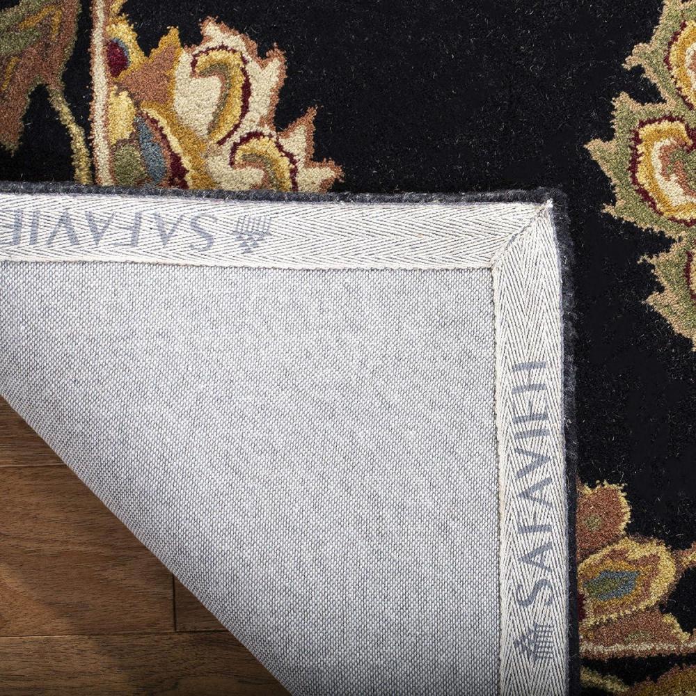 image:imageSAFAVIEH Heritage Collection 5 x 8 Black HG314A Handmade Traditional Oriental Premium Wool Area RugBlack