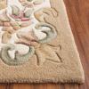 SAFAVIEH 8×10 Area Rug – Aubusson Collection – Large – Peach & Ivory, Handmade Wool, Ideal for Living Room, Bedroom, Dining Space (AUB301S)(Beige/Ivory)