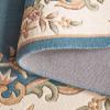 SAFAVIEH 8×10 Area Rug – Aubusson Collection – Large – Peach & Ivory, Handmade Wool, Ideal for Living Room, Bedroom, Dining Space (AUB301S)(Blue/Ivory)