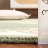 SAFAVIEH 8×10 Area Rug – Aubusson Collection – Large – Peach & Ivory, Handmade Wool, Ideal for Living Room, Bedroom, Dining Space (AUB301S)(Green/Ivory)