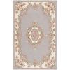 SAFAVIEH 8×10 Area Rug – Aubusson Collection – Large – Peach & Ivory, Handmade Wool, Ideal for Living Room, Bedroom, Dining Space (AUB301S)(Grey/Ivory)
