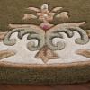 SAFAVIEH 8×10 Area Rug – Aubusson Collection – Large – Peach & Ivory, Handmade Wool, Ideal for Living Room, Bedroom, Dining Space (AUB301S)(Grey/Ivory)
