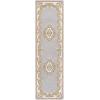 SAFAVIEH 8×10 Area Rug – Aubusson Collection – Large – Peach & Ivory, Handmade Wool, Ideal for Living Room, Bedroom, Dining Space (AUB301S)(Grey/Ivory)