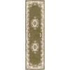 SAFAVIEH 8×10 Area Rug – Aubusson Collection – Large – Peach & Ivory, Handmade Wool, Ideal for Living Room, Bedroom, Dining Space (AUB301S)(Olive/Ivory)