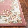 SAFAVIEH 8×10 Area Rug – Aubusson Collection – Large – Peach & Ivory, Handmade Wool, Ideal for Living Room, Bedroom, Dining Space (AUB301S)(Pink/Ivory)