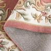 SAFAVIEH 8×10 Area Rug – Aubusson Collection – Large – Peach & Ivory, Handmade Wool, Ideal for Living Room, Bedroom, Dining Space (AUB301S)(Pink/Ivory)