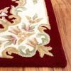 SAFAVIEH 8×10 Area Rug – Aubusson Collection – Large – Peach & Ivory, Handmade Wool, Ideal for Living Room, Bedroom, Dining Space (AUB301S)(Red/Ivory)