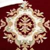 SAFAVIEH 8×10 Area Rug – Aubusson Collection – Large – Peach & Ivory, Handmade Wool, Ideal for Living Room, Bedroom, Dining Space (AUB301S)(Red/Ivory)