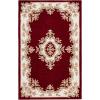 SAFAVIEH 8×10 Area Rug – Aubusson Collection – Large – Peach & Ivory, Handmade Wool, Ideal for Living Room, Bedroom, Dining Space (AUB301S)(Red/Ivory)