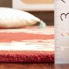 SAFAVIEH 8×10 Area Rug – Aubusson Collection – Large – Peach & Ivory, Handmade Wool, Ideal for Living Room, Bedroom, Dining Space (AUB301S)(Rust/Ivory)