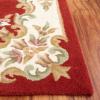 SAFAVIEH 8×10 Area Rug – Aubusson Collection – Large – Peach & Ivory, Handmade Wool, Ideal for Living Room, Bedroom, Dining Space (AUB301S)(Rust/Ivory)