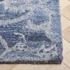 SAFAVIEH Area Rug 8×10 – Anatolia Collection – Large – Beige & Black, Handmade Floral Scroll Design, Ideal for Living Room, Bedroom, Office, Dining Space (AN401B)(Blue/Grey)