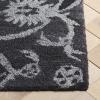 SAFAVIEH Area Rug 8×10 – Anatolia Collection – Large – Beige & Black, Handmade Floral Scroll Design, Ideal for Living Room, Bedroom, Office, Dining Space (AN401B)(Grey)