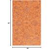 SAFAVIEH Area Rug 8×10 – Anatolia Collection – Large – Beige & Black, Handmade Floral Scroll Design, Ideal for Living Room, Bedroom, Office, Dining Space (AN401B)(Rust)