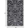 SAFAVIEH Area Rug 8×10 – Anatolia Collection – Large – Beige & Black, Handmade Floral Scroll Design, Ideal for Living Room, Bedroom, Office, Dining Space (AN401B)(Grey)