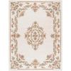 SAFAVIEH Area Rug 8×10 – Aubusson Collection – Large – Ivory & Green, Handmade Wool, Traditional Design, Ideal for Living Room, Bedroom, Office, Dining Space (AUB301A)