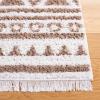 SAFAVIEH Area Rug 8×10 – Augustine Collection – Large – Green & Ivory, Cotton Moroccan Boho Tribal Fringe Design, Easy Cleaning, Ideal for Living Room, Bedroom, Office, Dining Space (AGT849Y)(Taupe/Ivory)