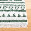 SAFAVIEH Area Rug 8×10 – Augustine Collection – Large – Green & Ivory, Cotton Moroccan Boho Tribal Fringe Design, Easy Cleaning, Ideal for Living Room, Bedroom, Office, Dining Space (AGT849Y)(Green/Ivory)