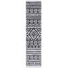 SAFAVIEH Area Rug 8×10 – Augustine Collection – Large – Green & Ivory, Cotton Moroccan Boho Tribal Fringe Design, Easy Cleaning, Ideal for Living Room, Bedroom, Office, Dining Space (AGT849Y)(Black/Ivory)