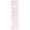 SAFAVIEH Area Rug 8×10 – Augustine Collection – Large – Green & Ivory, Cotton Moroccan Boho Tribal Fringe Design, Easy Cleaning, Ideal for Living Room, Bedroom, Office, Dining Space (AGT849Y)(Ivory/Pink)