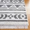 SAFAVIEH Area Rug 8×10 – Augustine Collection – Large – Green & Ivory, Cotton Moroccan Boho Tribal Fringe Design, Easy Cleaning, Ideal for Living Room, Bedroom, Office, Dining Space (AGT849Y)(Grey/Ivory)