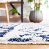 SAFAVIEH Area Rug 8×10 – Augustine Collection – Large – Green & Ivory, Cotton Moroccan Boho Tribal Fringe Design, Easy Cleaning, Ideal for Living Room, Bedroom, Office, Dining Space (AGT849Y)(Navy/Ivory)