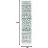SAFAVIEH Area Rug 8×10 – Augustine Collection – Large – Green & Ivory, Cotton Moroccan Boho Tribal Fringe Design, Easy Cleaning, Ideal for Living Room, Bedroom, Office, Dining Space (AGT849Y)(Green/Ivory)