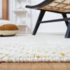 SAFAVIEH Area Rug 8×10 – Casablanca Collection – Large – Ivory & Black, Handmade Wool, Moroccan Boho Braided Tassel, Ideal for Living Room, Bedroom, Dining Space (CSB676Z)(Ivory/Gold)