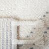 SAFAVIEH Area Rug 8×10 – Casablanca Collection – Large – Ivory & Black, Handmade Wool, Moroccan Boho Braided Tassel, Ideal for Living Room, Bedroom, Dining Space (CSB676Z)(Ivory/Grey)