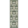 SAFAVIEH Area Rug 8×10 – Earthly Treasures Collection – Large – Ivory & Blue, Handmade Wool & Viscose, Ideal for Living Room, Bedroom, Dining Space (ET215M)(Green/Ivory)