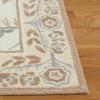 SAFAVIEH Area Rug 8×10 – Earthly Treasures Collection – Large – Ivory & Blue, Handmade Wool & Viscose, Ideal for Living Room, Bedroom, Dining Space (ET215M)(Ivory/Beige)