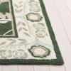 SAFAVIEH Area Rug 8×10 – Earthly Treasures Collection – Large – Ivory & Blue, Handmade Wool & Viscose, Ideal for Living Room, Bedroom, Dining Space (ET215M)(Green/Ivory)