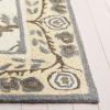 SAFAVIEH Area Rug 8×10 – Earthly Treasures Collection – Large – Ivory & Blue, Handmade Wool & Viscose, Ideal for Living Room, Bedroom, Dining Space (ET215M)(Ivory/Grey)