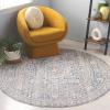 SAFAVIEH Area Rug 8×10 – Harlow Collection – Large – Ivory Blue & Grey, Traditional Design, Ideal for Living Room, Bedroom, Office, Dining Space (HAR163M)(Ivory Blue/Grey)