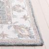 SAFAVIEH Area Rug 8×10 – Heritage Collection – Large – Light Blue & Ivory, Handmade Wool, Ideal for Living Room, Bedroom, Dining Space (HG125M)(Grey/Ivory)