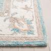 SAFAVIEH Area Rug 8×10 – Heritage Collection – Large – Light Blue & Ivory, Handmade Wool, Ideal for Living Room, Bedroom, Dining Space (HG125M)(Light Blue / Ivory)