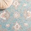SAFAVIEH Area Rug 8×10 – Heritage Collection – Large – Light Blue & Ivory, Handmade Wool, Ideal for Living Room, Bedroom, Dining Space (HG125M)(Light Blue / Ivory)
