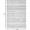 SAFAVIEH Area Rug 8×10 – Madison Collection – Large – Ivory & Dark Blue, Moroccan Boho Distressed Design, Non-Shedding & Easy Cleaning, Ideal for Living Room, Bedroom, Office, Dining Space (MAD798B)(Ivory/Navy)