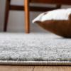 SAFAVIEH Area Rug 8×10 – Madison Collection – Large – Ivory & Dark Blue, Moroccan Boho Distressed Design, Non-Shedding & Easy Cleaning, Ideal for Living Room, Bedroom, Office, Dining Space (MAD798B)(Silver/Ivory)