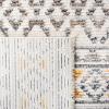 SAFAVIEH Area Rug 8×10 – Sedona Collection – Large – Ivory & Charcoal, Moroccan Boho Tribal Design, Non-Shedding & Easy Cleaning, Ideal for Living Room, Bedroom, Office, Dining Space (SED883B)(Ivory/Charcoal)