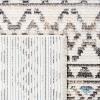 SAFAVIEH Area Rug 8×10 – Sedona Collection – Large – Ivory & Charcoal, Moroccan Boho Tribal Design, Non-Shedding & Easy Cleaning, Ideal for Living Room, Bedroom, Office, Dining Space (SED883B)(Ivory/Grey)